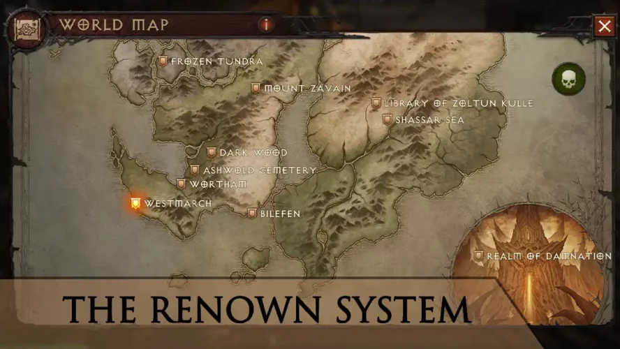 The Renown System for the Regions of Diablo 4
